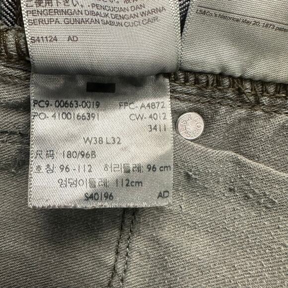 Levis 514 Jeans Red Tab Flap Pockets Blue Mens 38x31 Bootcut Mid Wash Denim - Picture 5 of 13